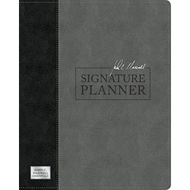 John C. Maxwell Signature Planner (Gray/Black LeatherLuxe®)