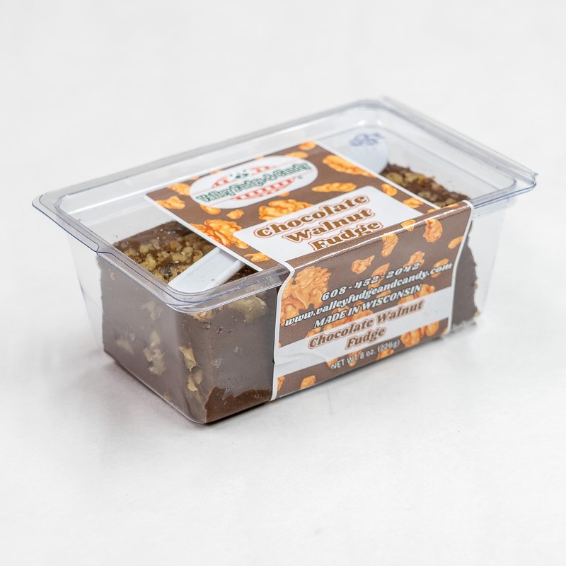 Valley Fudge, Chocolate Walnut, Fresh Artisan Fudge, Real Butter, Gourmet