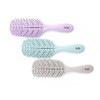 Curved Leaf Shape Ecove Lush 1P Tangle Prevention Volume Maintaining Hair Comb - Mint / 커브 잎모양 에코브 러쉬 1P 엉킴 방지 볼륨 유지 헤어빗 - 민트