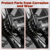 25 Cover Caps for Screws, Round Screw Covers, Black Screw