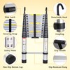 Telescoping Ladder 14.5ft Aluminum Telescopic Extension Ladder Extendable Ladders with