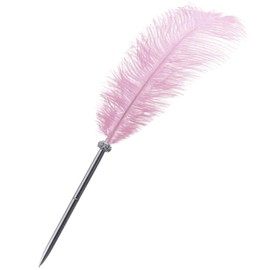 Lumierechat a-b4432 Wedding Pen, Signature Pen, Reception Pen, Feather, Feather Pen, Welcome Space, Guest Book, Book, Book, A-b4432 (Pen Only/Pink)