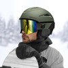 Odoland Ski Helmet with Ski Goggles, Shockproof, Windproof Snowboard Helmet