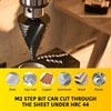 Anfrere 12 Sizes Step Drill Bit, 1/4 to 2-3/8 inch
