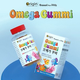origin Chewable Kids Omega3 Gummies 90pcs 4boxes 4months children Omega3 brain health energy EPA DHA efficacy recommended / 씹어먹는 키즈 오메가3 구미 젤리 90개 4박스 4개월 어린이 Omega3 두뇌 건강 에너지 EPA DHA 효능 추천