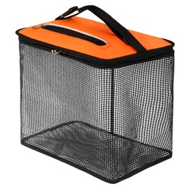QualyQualy Floating Fish Basket, Fish Basket for Caught Fish, Foldable Fishing Holder Minnow Bucket Portable Collapsible Fishing Net Storage Cage for Live Fish Live Well