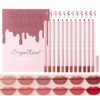 Sitovely High Pigmented Creamy Lip Liner Set, 12 Colors Matte