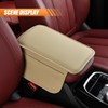 GAOLAOSY Car Center Console Cover, Leather Waterproof Auto Arm Rest