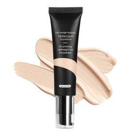 Liquid Foundation, Waterproof & Long-Lasting Foundation with High Coverage, Moisturising Concealer with Light Texture, Primer Hides Wrinkles & Lines, Oil Control Face Makeup