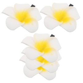 TOVINANNA 5PCS Hawaiian Plumeria Flower Hair Clips Lightweight Floral Hair Pins Secure Grip Accessories for Beach Parties and Weddings