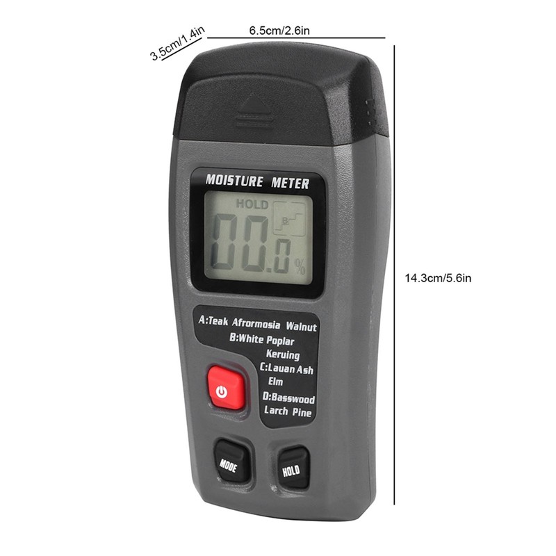 Digital LCD Handhold Wood Moisture Meter Damp Detector Hygrometer Tester