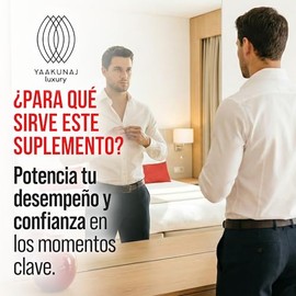 Cápsula Raíz de Maca y L-Arginina Red Scorpion de Yaakunaj Luxury - 750 mg - Suplemento Masculino - Dosis Única - Vitaminas E B2 B3 - Guaraná