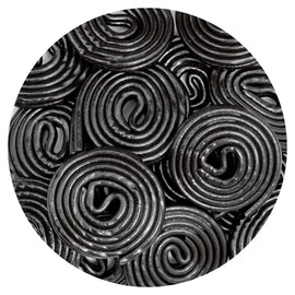 Broadway Black Licorice Wheels Candy, 4.4 Pound Bulk Bag, Licorice Wheels Candy