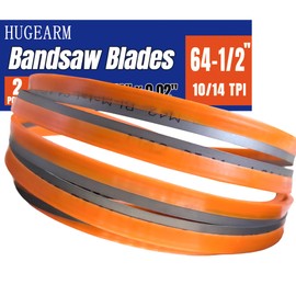 Bandsaw Blades for Metal Cutting, 64-1/2 x 1/2 x 0.02 Inch, Band Saw Blades, Bi-Metal M42, 24 TPI, 2 Pack