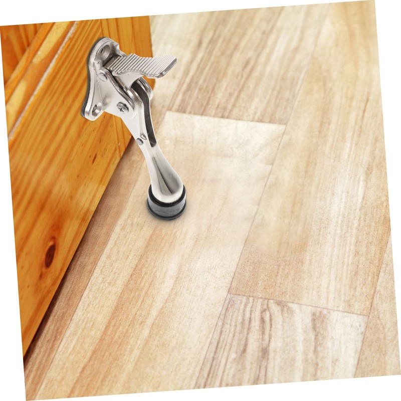 Adjustable Kickdown Door Stopper - Zinc Alloy Foot Operated Door