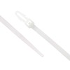 6 Inch Natural Intermediate Push Mount Cable Tie - 100