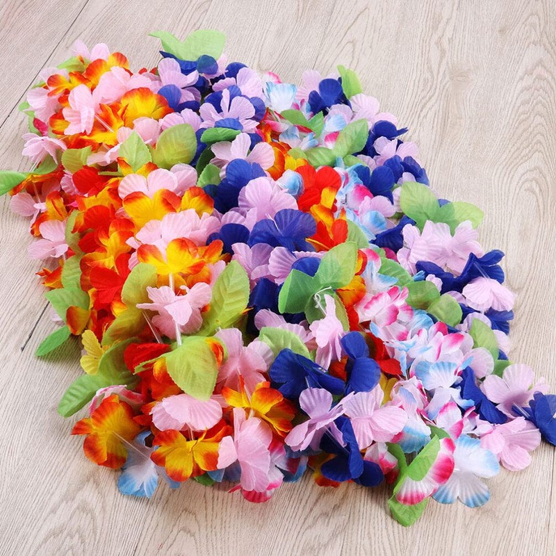 LIOOBO Hawaiian Lei Hawaii Lei 6 Hula Lei Hawaiian Ornament