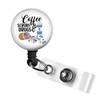 Nurse Life Quote Retractable Badge Reel with Alligator Clip，Name Nurse