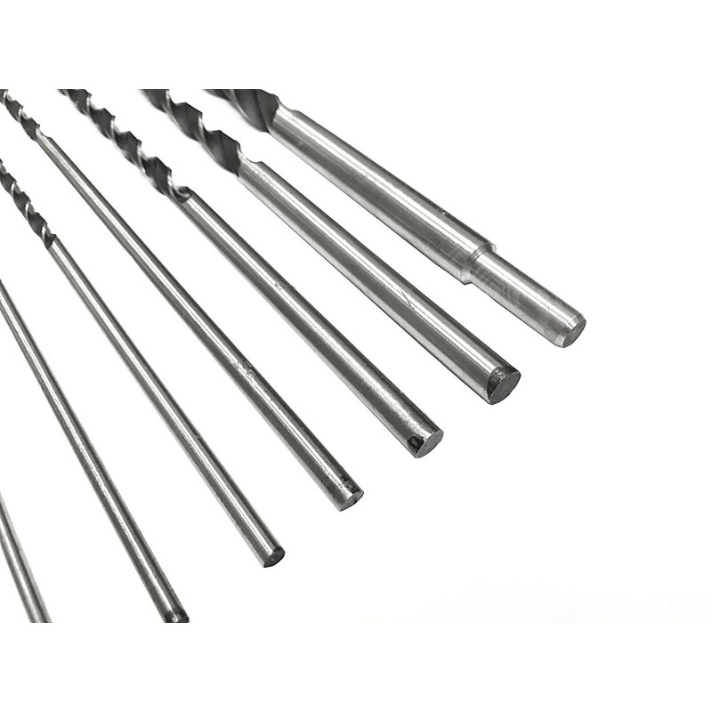 12" Extra Long Brad Point Wood Drill Bits (SAE) (7