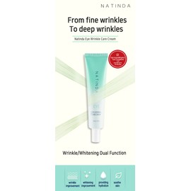 NATINDA Eye Wrinkle Care Cream 30 g mit Adenosin, Kollagen, Hyaluronic, Niaciamid