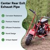 XIKOBY Upgraded Central Long Exhaust Kit Compatible with Mini Bike