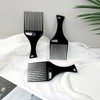 Zoolinn Black Plastic Afro Pick Lift Comb - Set of