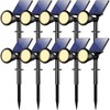 WELALO Solar Spot Lights Outdoor Waterproof IP65, 10 Pack 4
