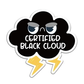 YAZMEEN 20 Pcs Funny Humorouse Nurse Stickers 2.5'' Certified Black Cloud Gifts Stickers for Office Worker Nurse Doctor Teacher Medical Work Nursing Stickers Decals for Water Bottle Laptop Phone