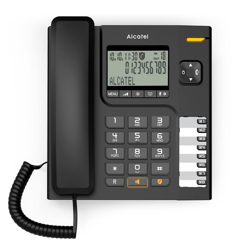 Alcatel T78 Home Office Corded Landline Telephone Large Display 8
