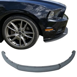 IKON MOTORSPORTS, Front Bumper Lip Compatible with 2013-2014 Ford Mustang V6 V8 Base and GT(Except GT500 & Shellby), PU Splitter Valance Chin Spoiler