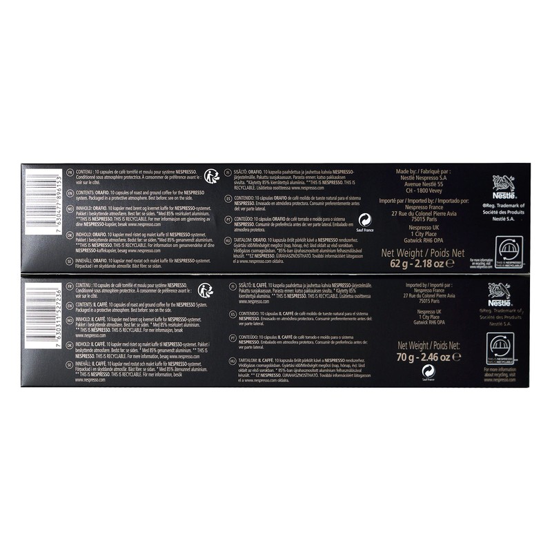 Nespresso Vertuo Line Espresso Assortment of Coffee: Il Caffe, Orafio