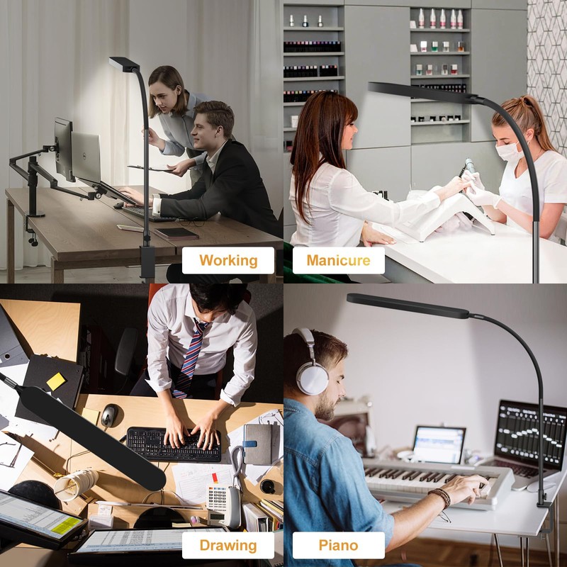 SKYLEO Led Desk Lamp - Desk Light for 33.5" Tall