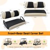 Golf Cart Seat Covers 2 Piece Front and Rear Seat