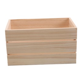 Levemolo Wood Crate: 12.5x9cm Vintage Wooden Storage Box Rustic Wood Decorative Crate For Home Decor Desk Organizer With Dried Flower Display Toys And Books