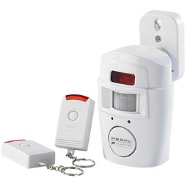 VisorTech Motion Sensor Alarm: Home Alarm with PIR Motion Sensor and 2 Remote Controls (Motion Sensor with Sound Output, Motion Sensor Inside with Sound, VisorTech Alarm System)