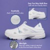 Zapatos Enfermera Blanco Mujer Clinicos Chef Slip On Two-way
