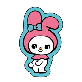K Company Swimmer x Sanrio Characters Sticker My Melody SAS-ST-MM H5.2 x W4.6 cm