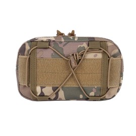 WUYUNTAI Tactical Pouches, Molle Admin Pouches Utility Cell Phone Flashlight Tool Pouch for Tactical Vest Chest Waist Pack Utility Tool Pouch Tactical Bag (Brown)