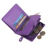 STARHIDE Women RFID Blocking Genuine Leather Clutch Wallet with Id
