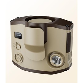 Portable Mini Waist Clip Fan, 10000mAh Battery Operated Hand-free Wearable Necklace Fan, 16000RPM Strong Airflow Max 21H Working Time, Rechargeable USB Personal Cooling Fan for Garden,Traveling