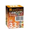 Wellion 33G Lancets For Maximum Comfort (0,20mm), 50pcs