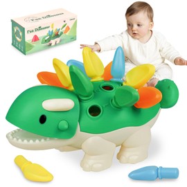 AKILION Montessori Toys for Toddlers Babies, Dinosaur Baby Toys 6-12-18 Months, Fine Motor Skills Sensory Toy, Learning Educational Sorting Toys for 1 2 Year Old Boys Girls Kids Infant Birthday Gifts