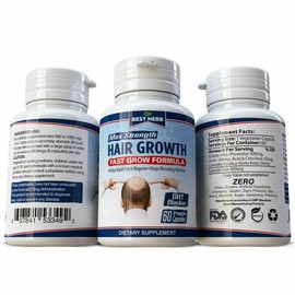 Advanced Hair Growth Support Supplement (180 Tablets, Supplement) (New Packaging)