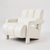 INMOZATA Modern Accent Chair with Pillow Cute Upholstered Reading Leisure