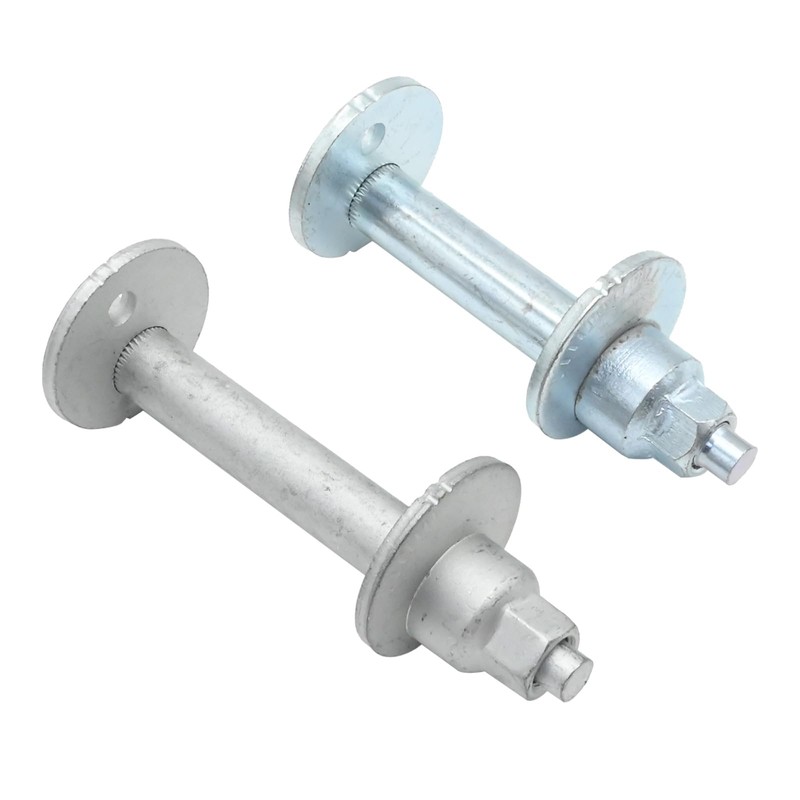 MDEOOSKY 2Pcs Silver Aluminum Hexagon Front Alignment Camber Toe Adjustment