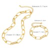 LANE WOODS Gold Chain Necklace and Bracelet for Women Ladies