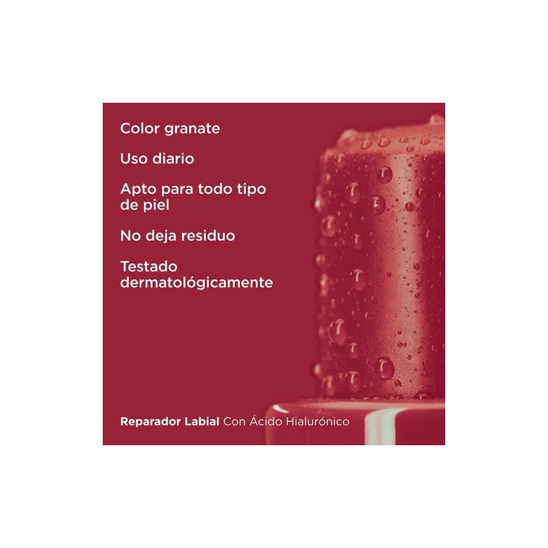 Bálsamo Reparador Labial con a H Color Granate Isdin 4g