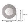 sourcing map 60mm Diamond Coated Cutting Wheels with 3mm Mandrels