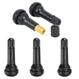 Pack of 5 rubber valves, TR413, rubber valve, tyre, car valve, metal, tyre valve, black, rim valves, universal