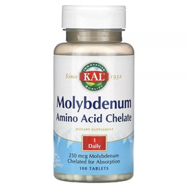 Molybdenum Amino Acid Chelate, 250 mcg, 100 Tablets